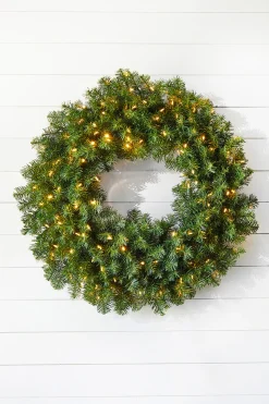 Discount 36" Norway Pine Wreath 320T/150WW LED WL/UL Wreaths|Christmas Wreaths