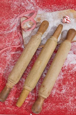 Fashion 18” Park Hill Large Country Wood Rolling Pin Christmas Accents