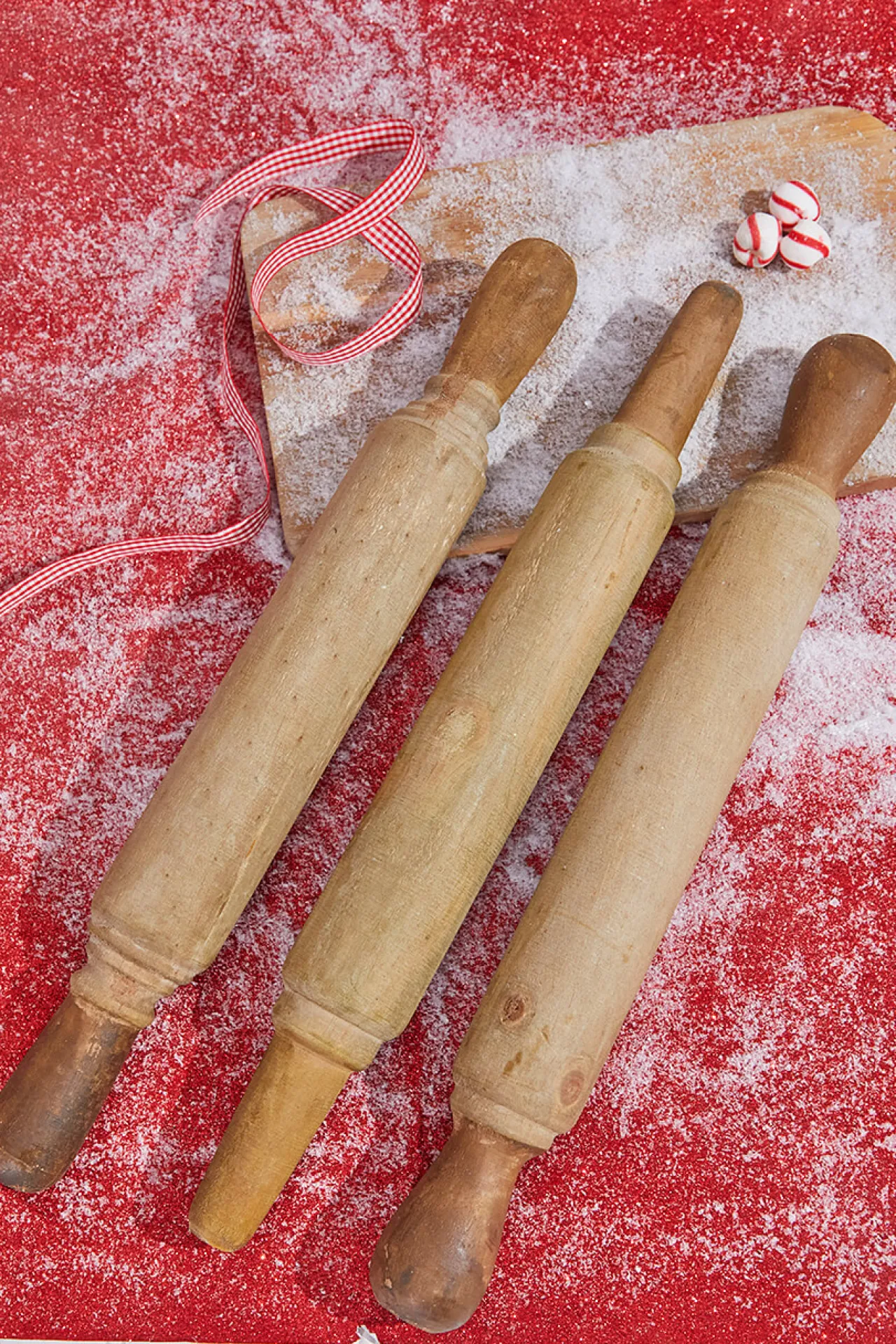 Fashion 18” Park Hill Large Country Wood Rolling Pin Christmas Accents