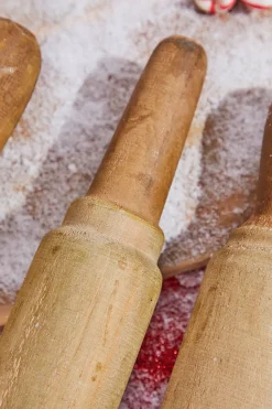 Fashion 18” Park Hill Large Country Wood Rolling Pin Christmas Accents