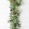 Flash Sale 45" PE Fir Pine With Cones Garland Christmas Garlands