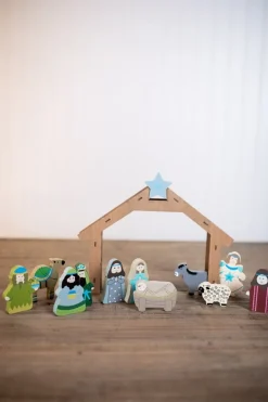 Cheap 12 Piece Children’s Nativity Set Christmas Accents