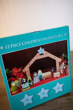 Cheap 12 Piece Children’s Nativity Set Christmas Accents