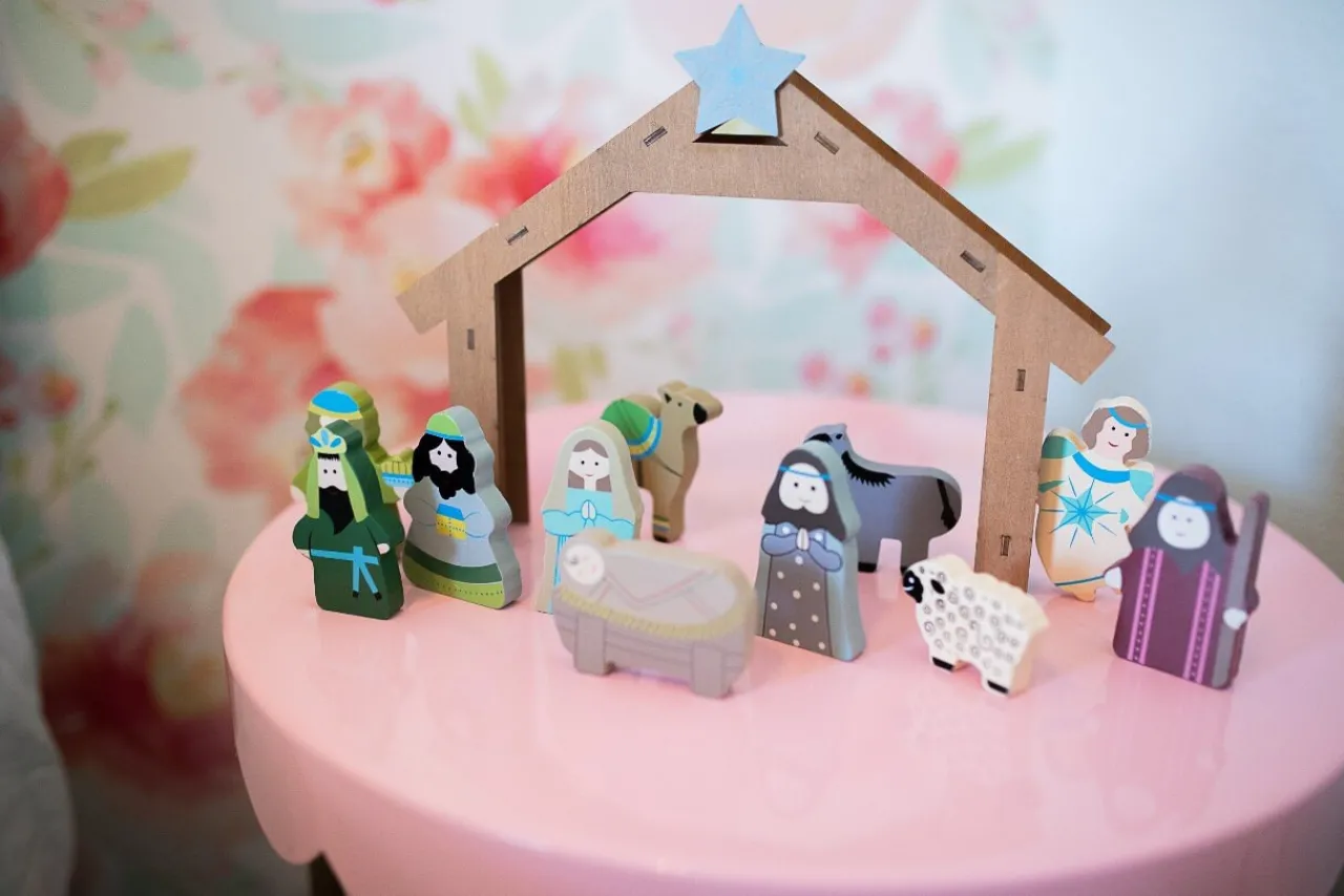 Cheap 12 Piece Children’s Nativity Set Christmas Accents