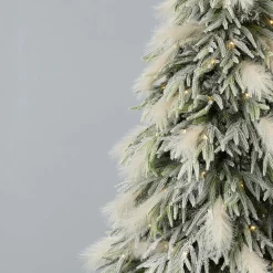 Hot 10' Pine And Pampas Artificial Christmas Tree With 800 Warm White LED Lights Christmas Trees|Christmas Trees