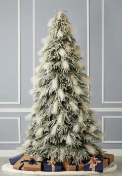 Best 7.5' Pine And Pampas Artificial Christmas Tree With 550 Warm White LED Lights Christmas Trees|Christmas Trees