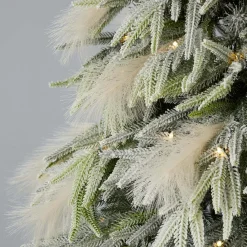 Best 7.5' Pine And Pampas Artificial Christmas Tree With 550 Warm White LED Lights Christmas Trees|Christmas Trees