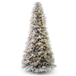 New 9' Pine And Pampas Artificial Christmas Tree With 700 Warm White LED Lights Christmas Trees|Christmas Trees