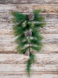 Fashion 28” Pine Teardrop With Frosted Cone Christmas Teardrops