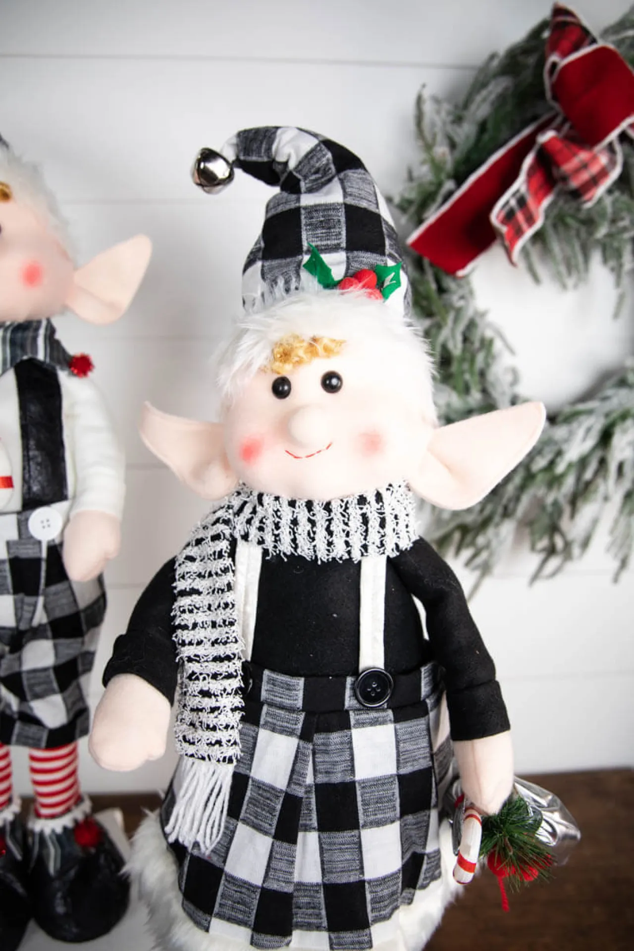 Outlet 30” Plush Holiday Standing Elf Christmas Accents