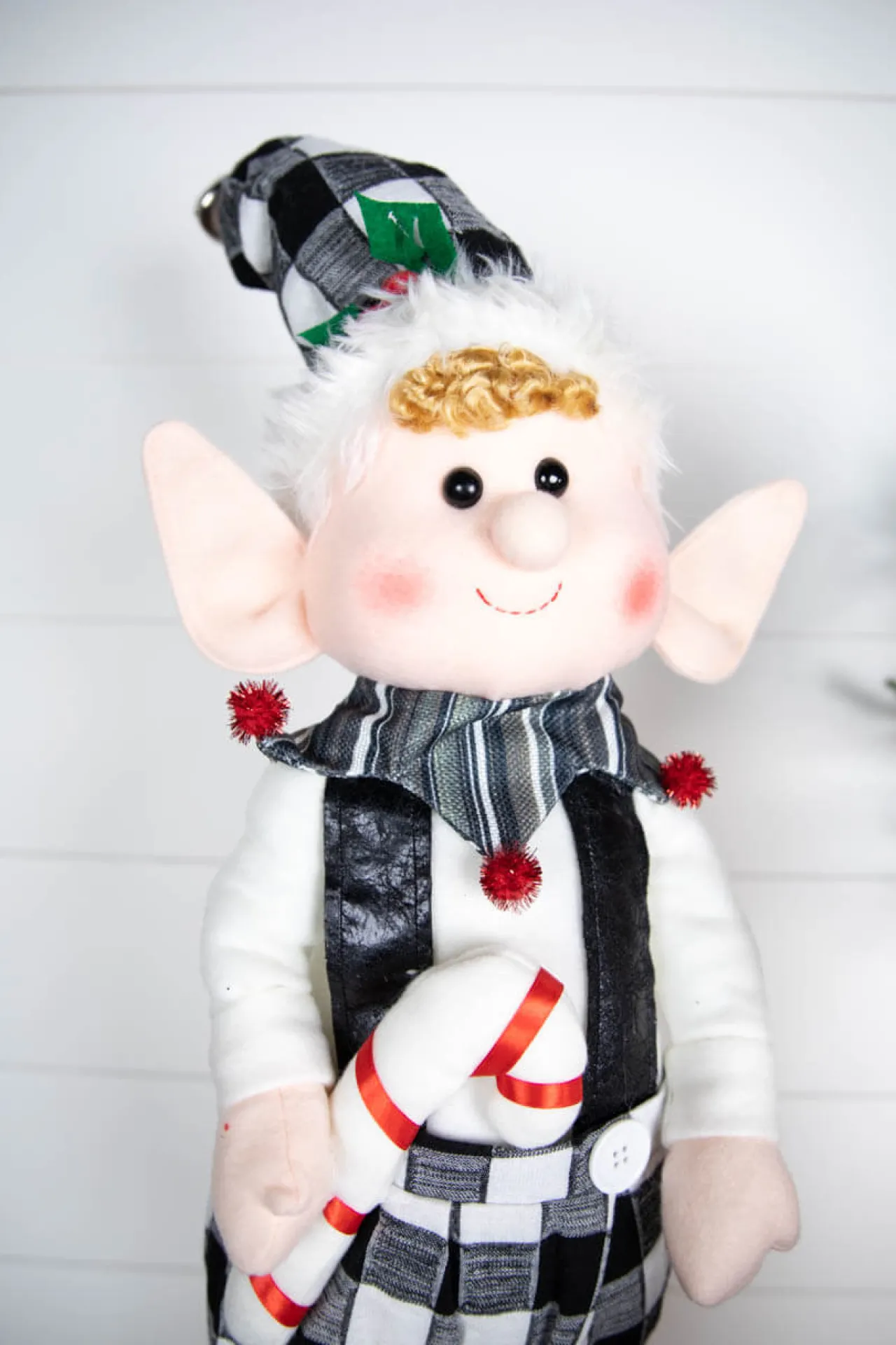 Outlet 30” Plush Holiday Standing Elf Christmas Accents