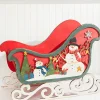 New 24" Plywood Sleigh Decor Christmas Accents