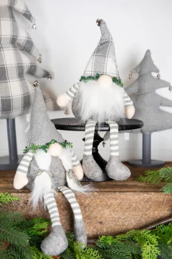 Discount 16” Polyester Sitting Gnome Christmas Accents