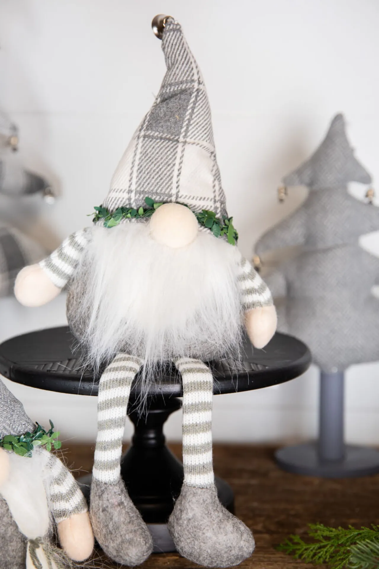 Discount 16” Polyester Sitting Gnome Christmas Accents