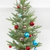 Clearance 36” Potted Tree With Ball Ornament Christmas Accents