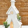 Flash Sale 18" Pre-Lit Wooden Church Christmas Accents