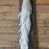 New 48” Real Touch Flocked White Norfolk Garland Christmas Garlands|Natural Greenery