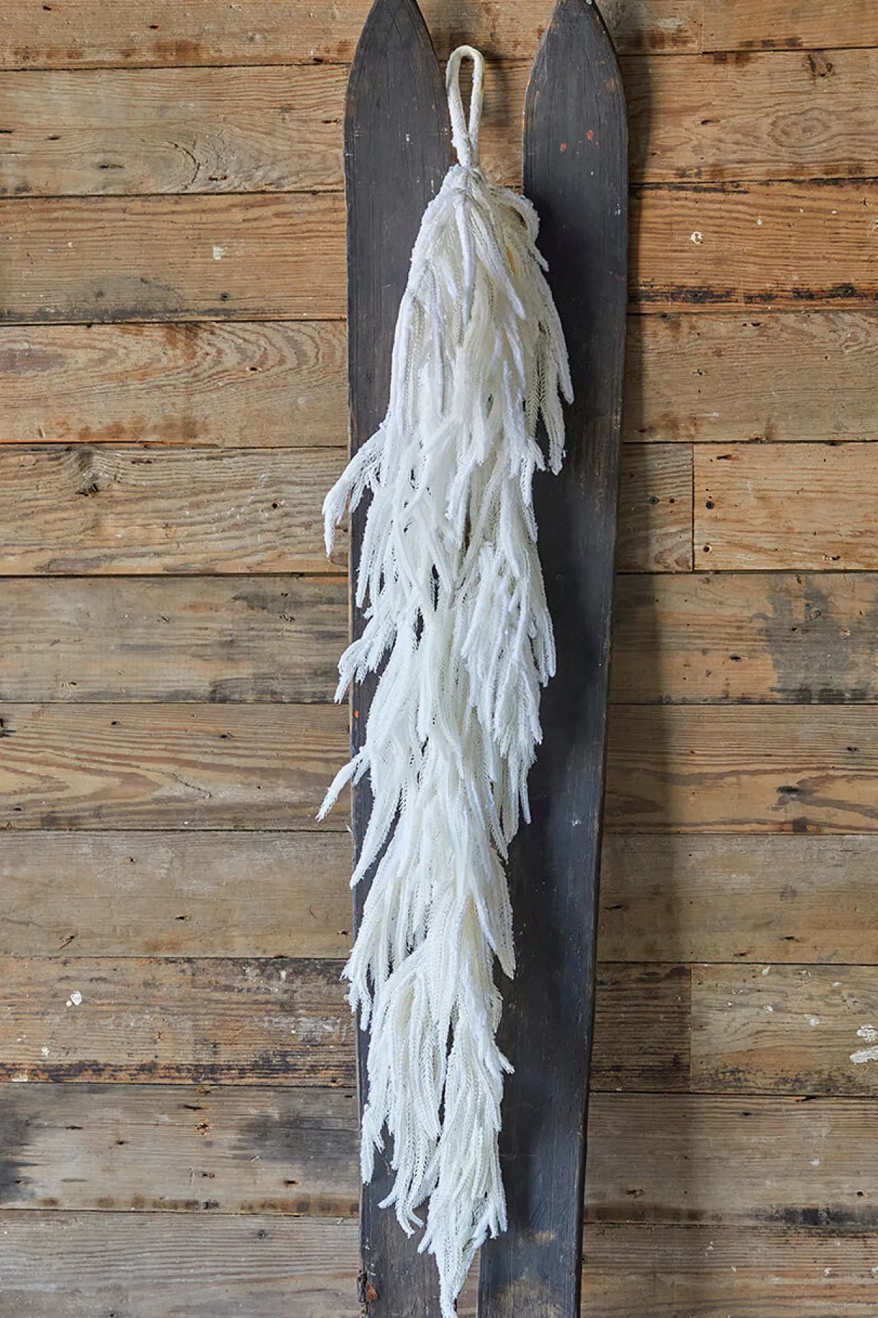 New 48” Real Touch Flocked White Norfolk Garland Christmas Garlands|Natural Greenery