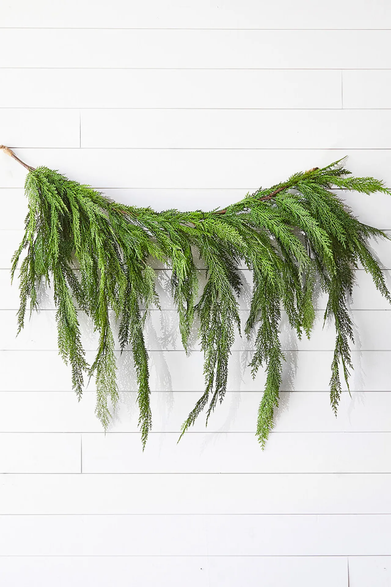 Store 48" Real Touch Lebanon Cedar Dripping Garland Christmas Garlands|Natural Greenery