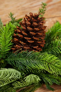 Flash Sale 42” Real Touch Norfolk / Spruce / Juniper Swag Christmas Teardrops|Natural Greenery