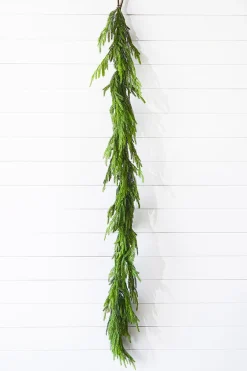 Shop 72” Real Touch Norfolk Pine Garland Christmas Garlands|Natural Greenery