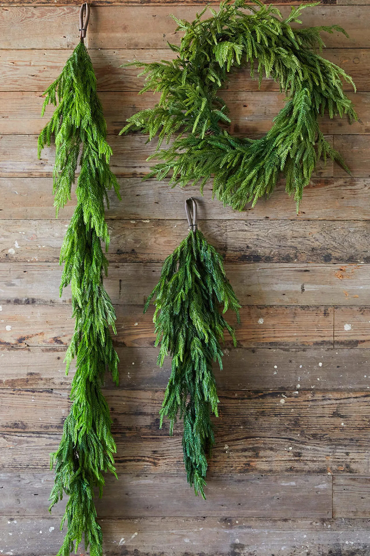 Shop 72” Real Touch Norfolk Pine Garland Christmas Garlands|Natural Greenery