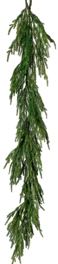 Shop 72” Real Touch Norfolk Pine Garland Christmas Garlands|Natural Greenery