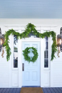 Hot 192” Real Touch Norfolk Pine Garland Christmas Garlands|Natural Greenery