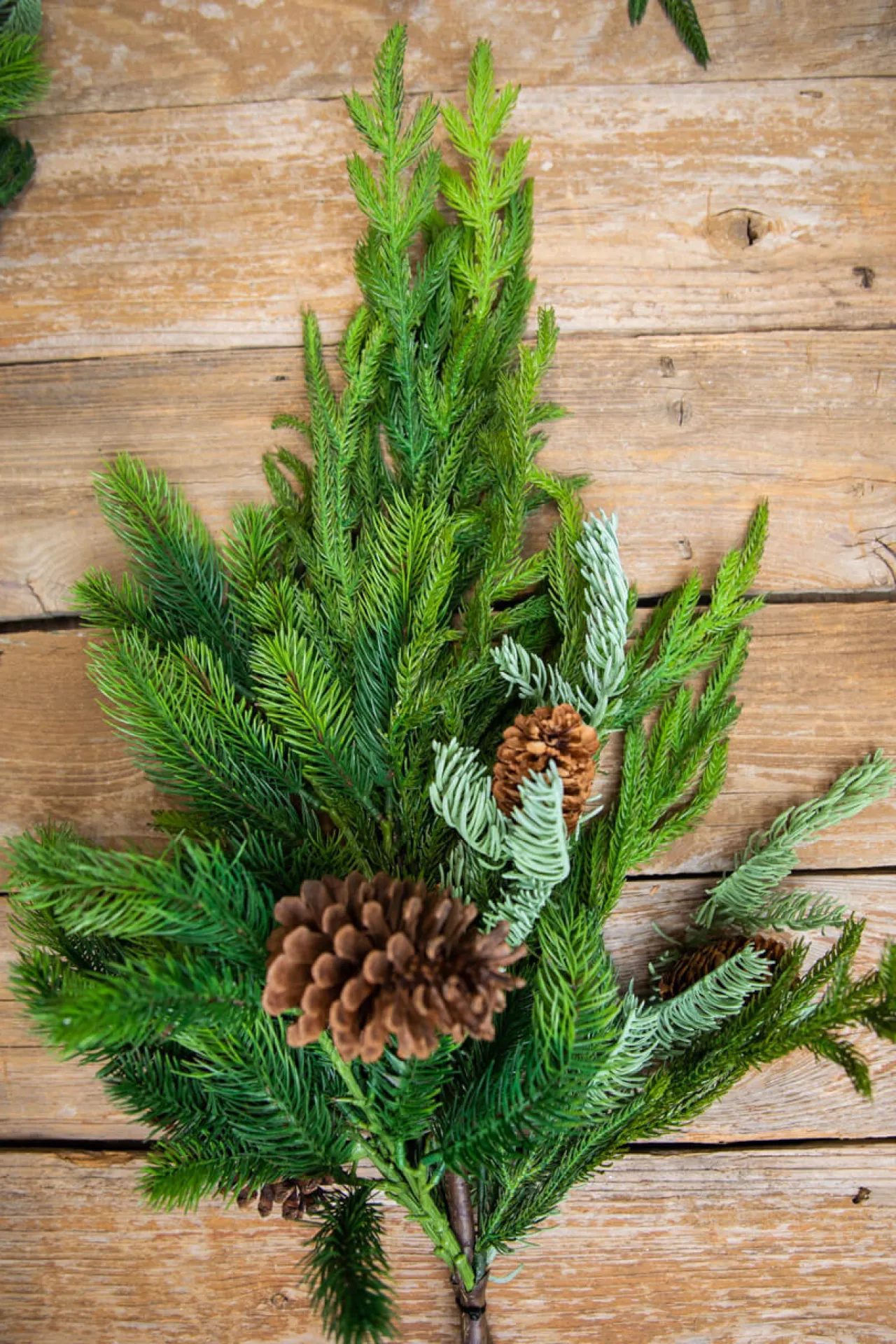 Shop 27” Real Touch Norfolk Spruce Juniper Teardrop Natural Greenery|Christmas Teardrops