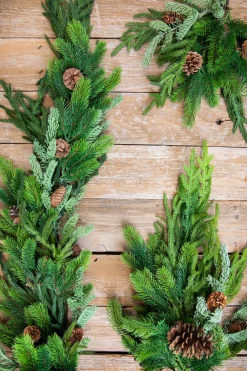 Shop 27” Real Touch Norfolk Spruce Juniper Teardrop Natural Greenery|Christmas Teardrops