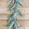 Flash Sale 60” Real-Touch Flocked Norfolk Garland Christmas Garlands|Natural Greenery