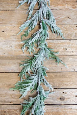 Flash Sale 60” Real-Touch Flocked Norfolk Garland Christmas Garlands|Natural Greenery