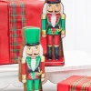 Outlet 10" Red/Green Wooden Nutcracker Christmas Accents