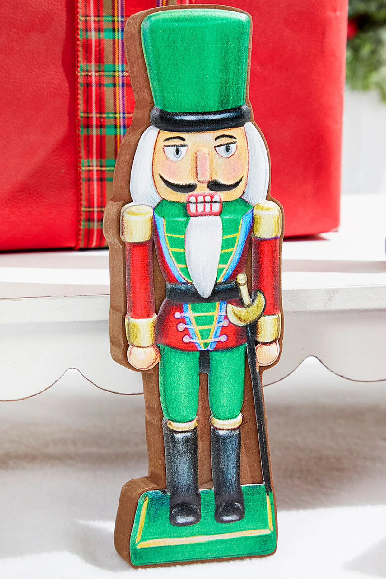 Outlet 10" Red/Green Wooden Nutcracker Christmas Accents