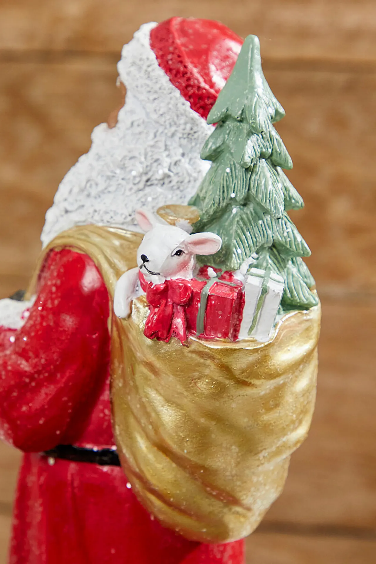 Discount 13” Resin African-American Santa Christmas Accents