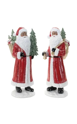 Discount 13” Resin African-American Santa Christmas Accents