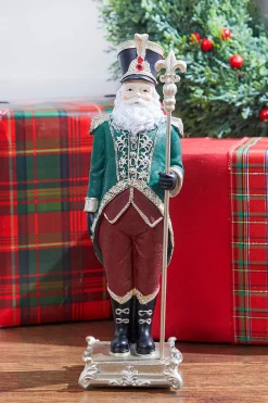 Best Sale 13” Resin Elegant Santa Soldier Figure Christmas Accents