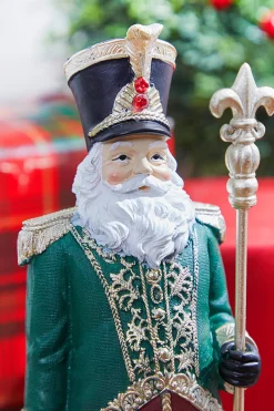 Best Sale 13” Resin Elegant Santa Soldier Figure Christmas Accents
