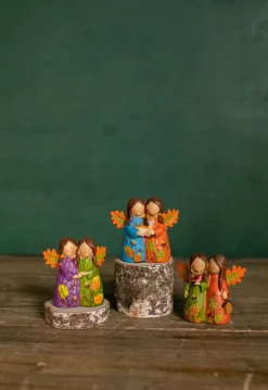 Fashion 3" Resin Forest Angel Friends Christmas Accents