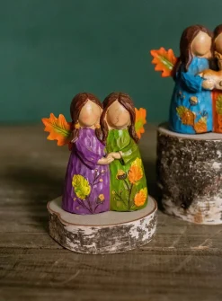 Fashion 3" Resin Forest Angel Friends Christmas Accents