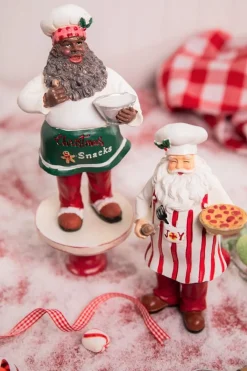 Store 8" Resin Holiday Chef Santa Christmas Accents