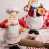 Store 12" Resin Holiday Chef Santa Christmas Accents
