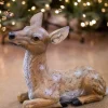 Cheap 13" Resin Outdoor Laying Fawn Deer Christmas Resin|Christmas Accents