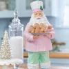 Best 16.6” Resin Pastel Gingerbread Santa Chef Christmas Accents