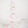 Hot 11.6” Resin Pastel Peppermint Layer Tree Christmas Accents