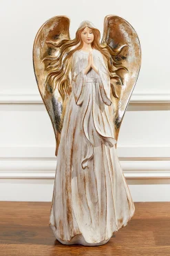 Discount 20" Resin Praying Flowing Angel Christmas Accents