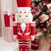 Outlet 35.8” Resin Red And White Peppermint Nutcracker Decoration Christmas Resin