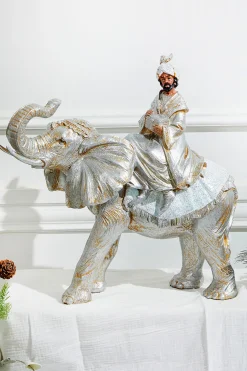 Outlet 16" Resin Renaissance Three Kings With Animals - Set Of 3 Christmas Accents