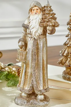 Fashion 12.25” Resin Rustic Santa Christmas Accents