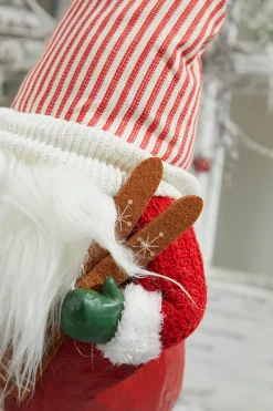 Store 13” Resin Santa Gnome Figurine Christmas Accents